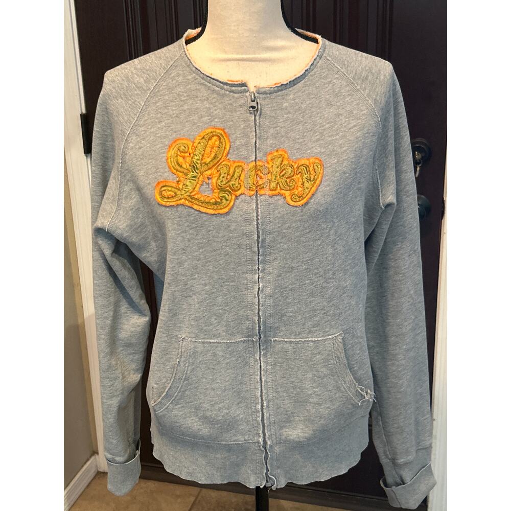 Lucky Brand Hoodless Patch Hoodie